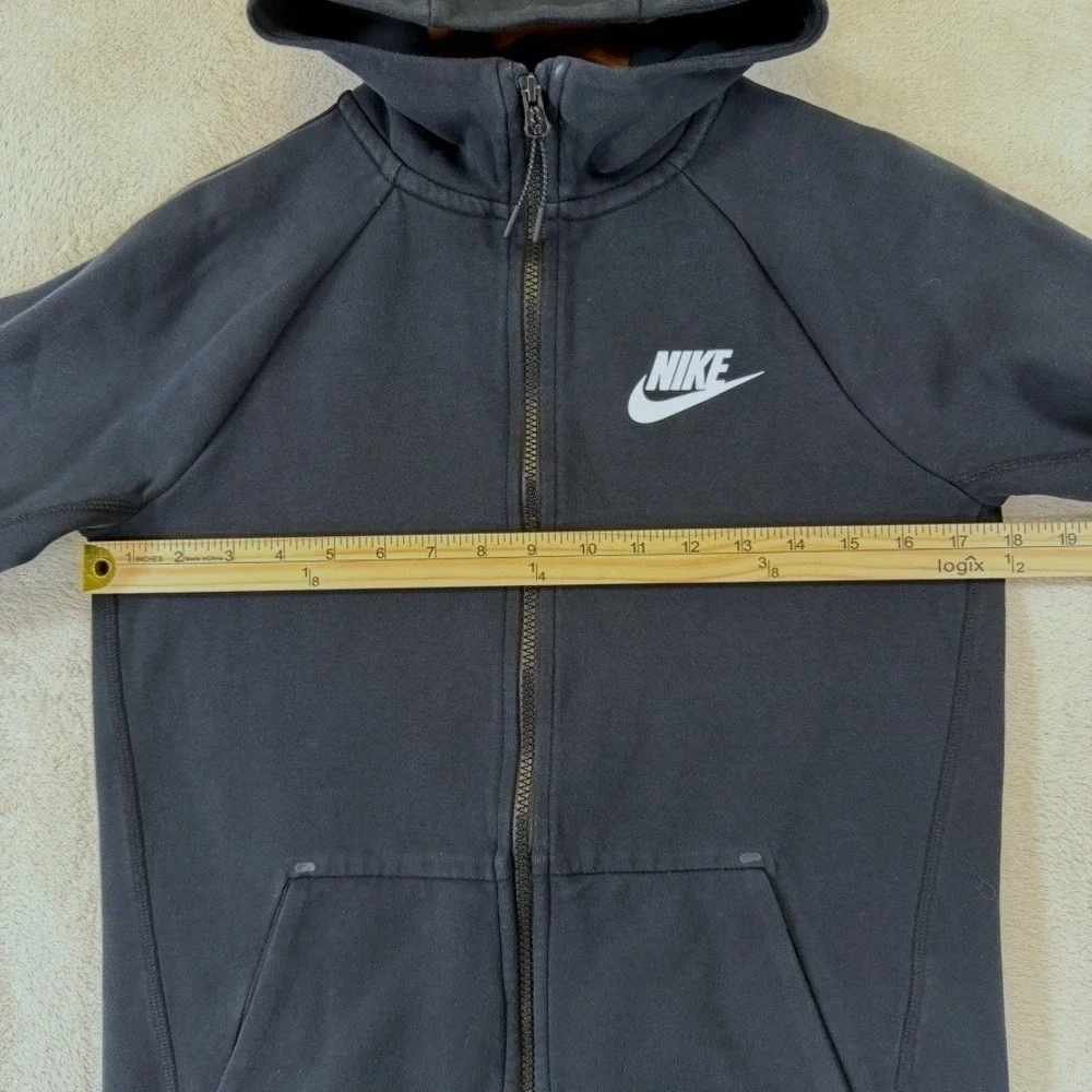 Nike Sportswear Kids Tech Fleece Full Zip Hoodie Black Sz Large AR4020-010